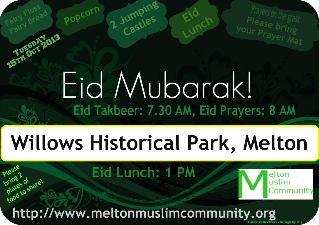 Eid ul Adha 2013 in Melbourne, Sydney, Perth and UK 